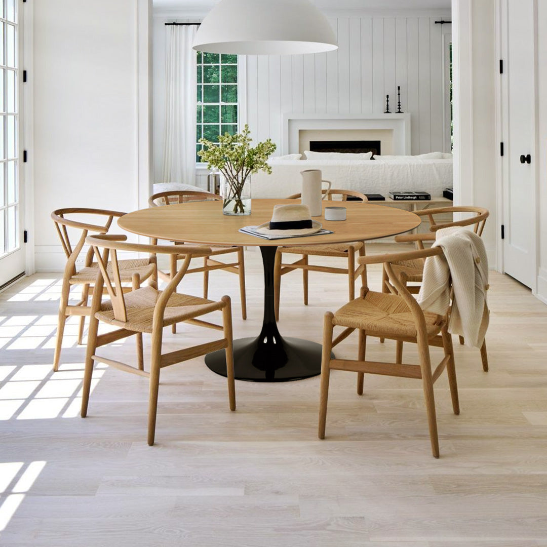 Mesa de Comedor Tulip Tapa madera Paraíso